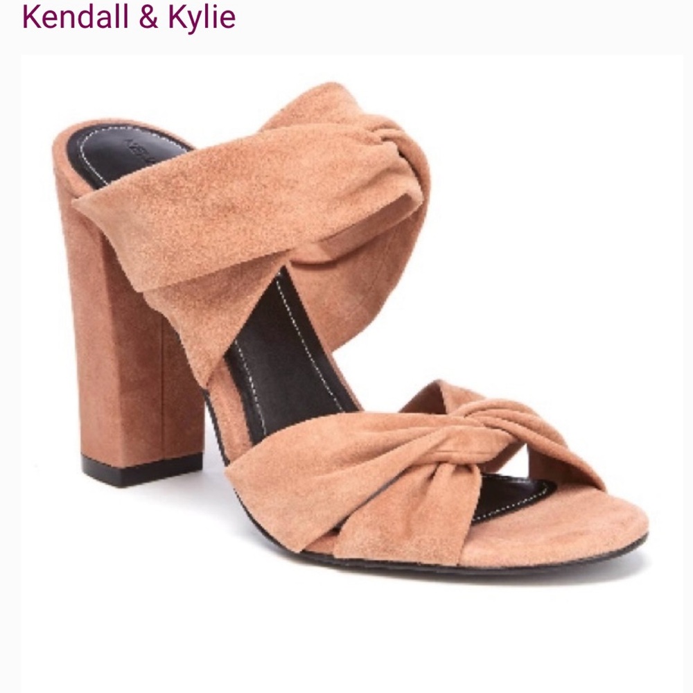 Brand New in Box Kendall & Kylie Suede Block Heel Sandals